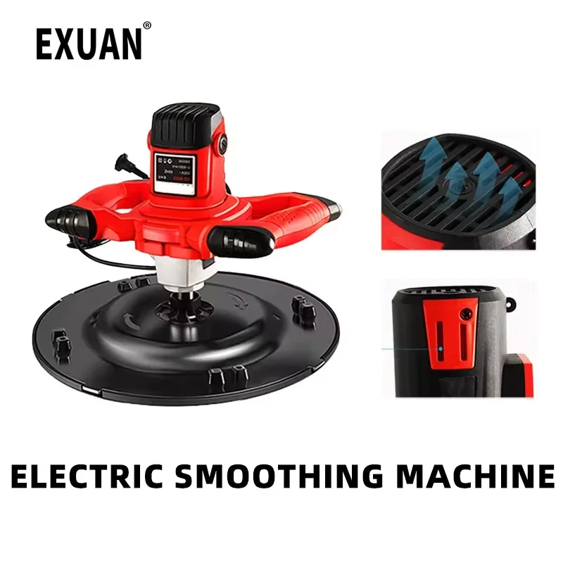 

360° Electric Trowel Floor Grinder Polisher 3800W/4980W Concrete Surface Polisher Cement Mortar Wall Plastering Machine Mixer