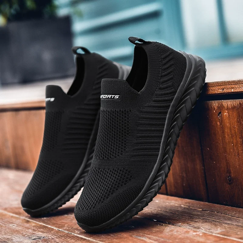

Men Vulcanize Shoes Air Mesh Men Shoes Lightweight Comfortable Men's Sneakers Autumn Fashion Slip on Flats Shoes Male Loafers