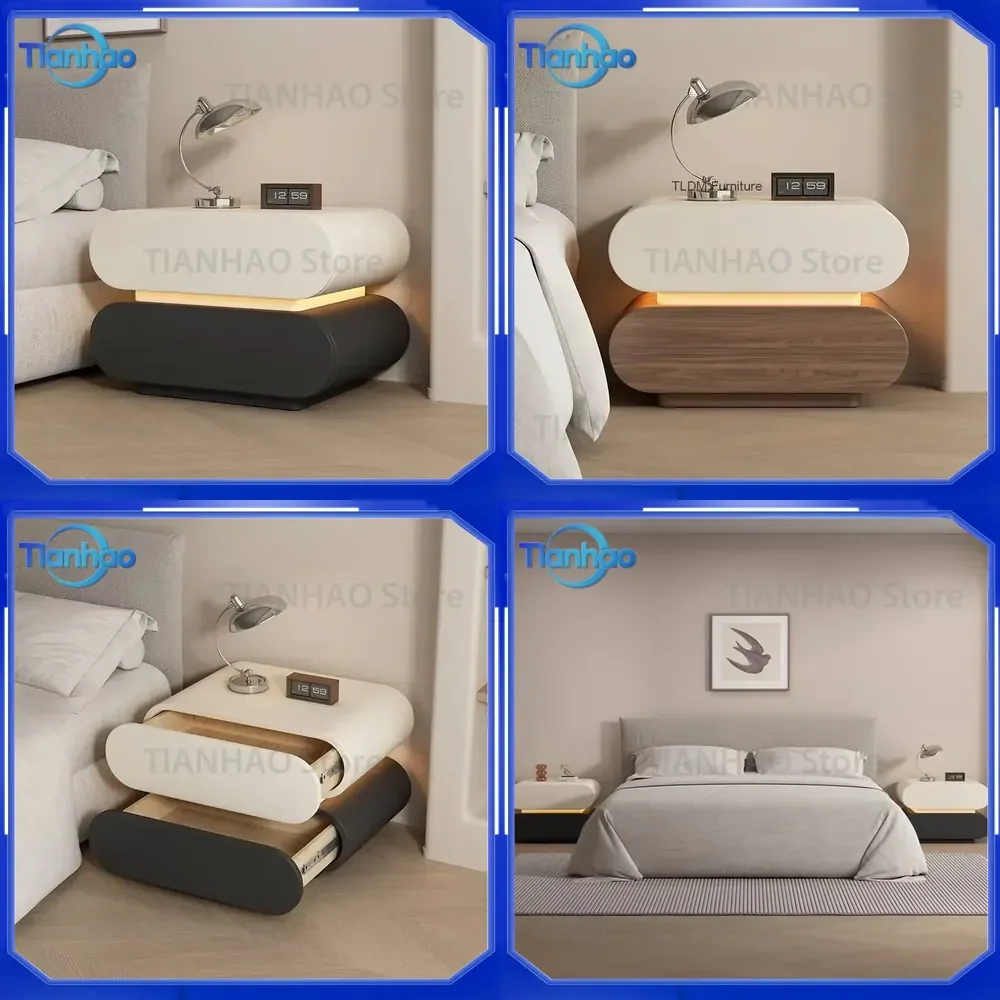 Console Table Cabinets for Saving Wood Nightstand Bedside Bedroom Modular Decor Smart Space De Noche Office Furniture
