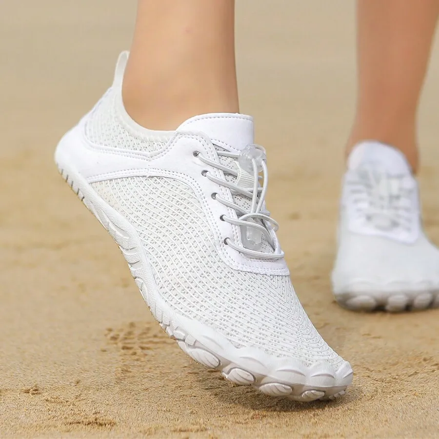 

1 Pair Women's Breathable Water Sports Shoes, Non-Slip Beach Aqua Shoes, Quick-Drying Water Socks, Lightweight And Soft Barefoot