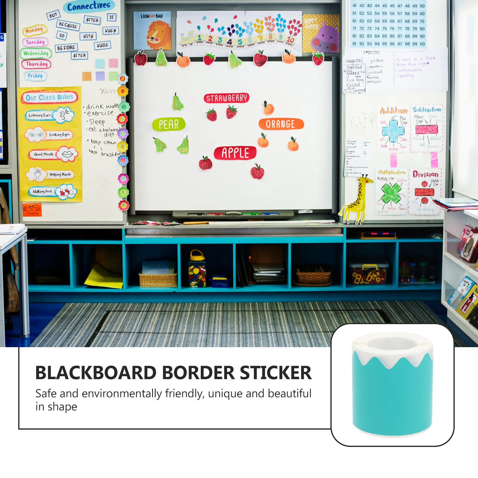 

Self-adhesive Decorative Stickers Peel and Bulletin Board Border Vending Machine