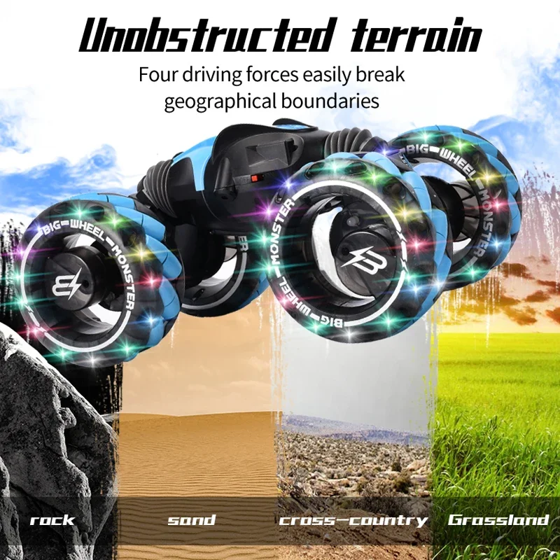 HOT1:12 4WD RC coche Radio gesto inducción música luz acrobacias Control remoto coche todoterreno Control niños juguetes para niños regalos
