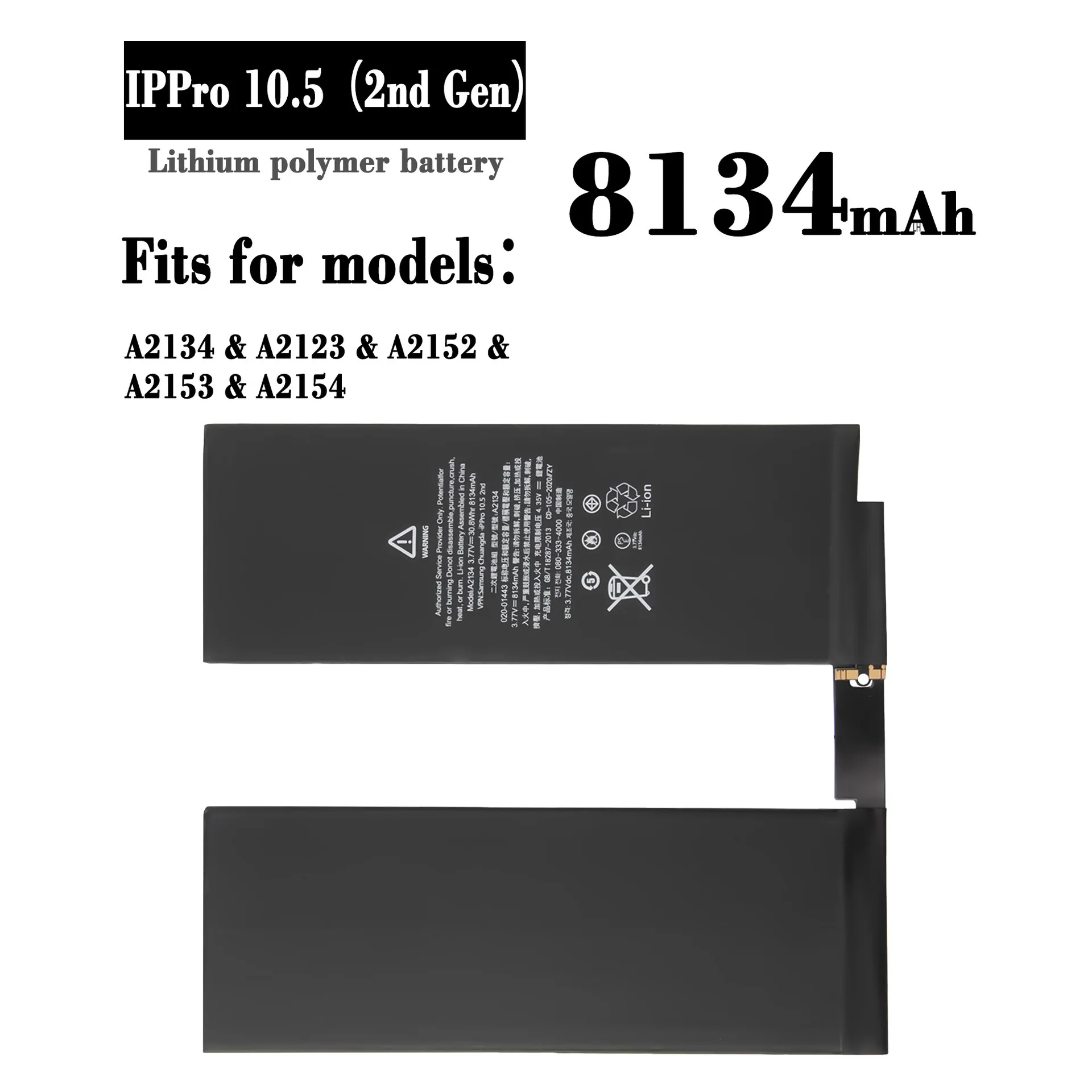 

Replacement Battery For Iphone IPad10.5air3 Second Generation A2134 A2123 A2152 A2153 Tablet High Quality Battery