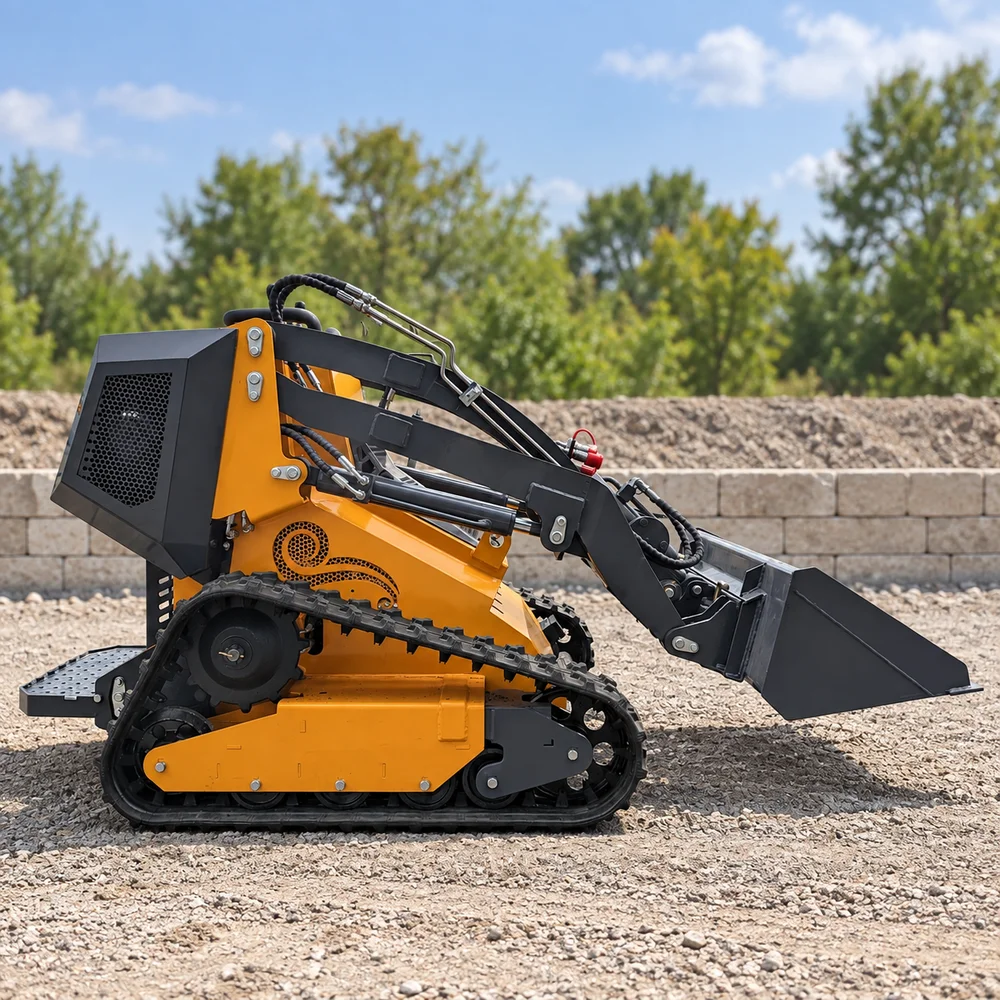 NMT60 13.5HP Compact Skid Steer Loader Rubber Track Mini Loader for Muddy Ground Slopes and Confined Construction Sites