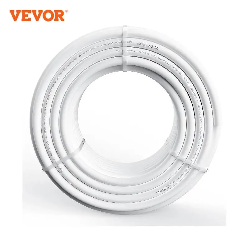 VEVOR PEX Pipe 3/4 Inch 100 Feet Length PEX-A Flexible Pipe Tubing White for Potable Water Pex Water Lines Hot/Cold Water