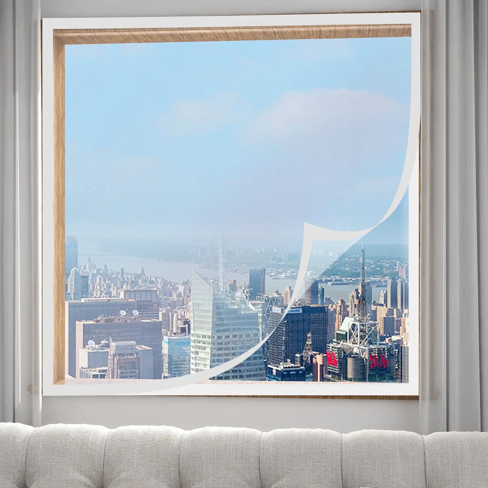 ฟิล์มฉนวนกันความร้อนสำหรับหน้าต่าง ใช้ซ้ำได้ ทนทานต่อสภาพอากาศ ชุดซีลหน้าต่างสำหรับฤดูหนาว เทปกันความร้อน สำหรับใช้ภายในและภายนอกบ้าน รถบ้าน ระเบียง ห้องใต้หลังคา