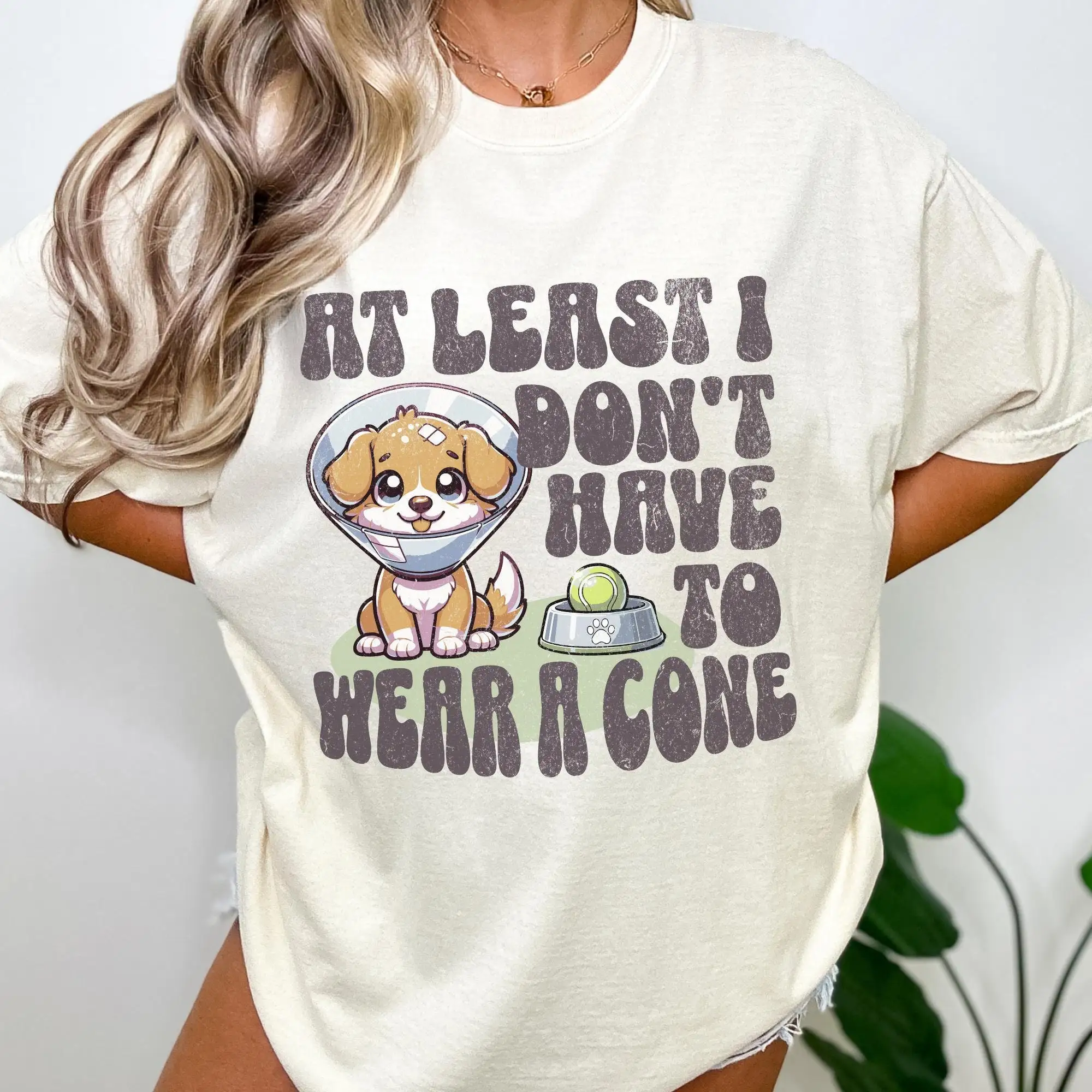 

Post Hysterectomy T Shirt At Least I Don Have To Wear A Cone Cute Surgery Day Going Home for Friend After Laparoscopy