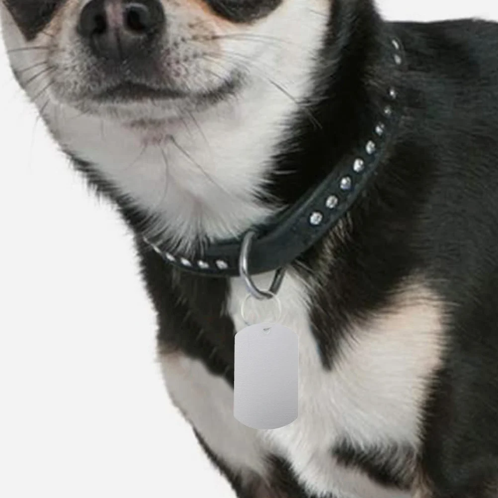 

25Pcs Dog Tags Aluminum Pet Id Tag Engraved Name Plate for Dogs Cats Anti-Lost Outdoor Safety Accessory Cow Tags