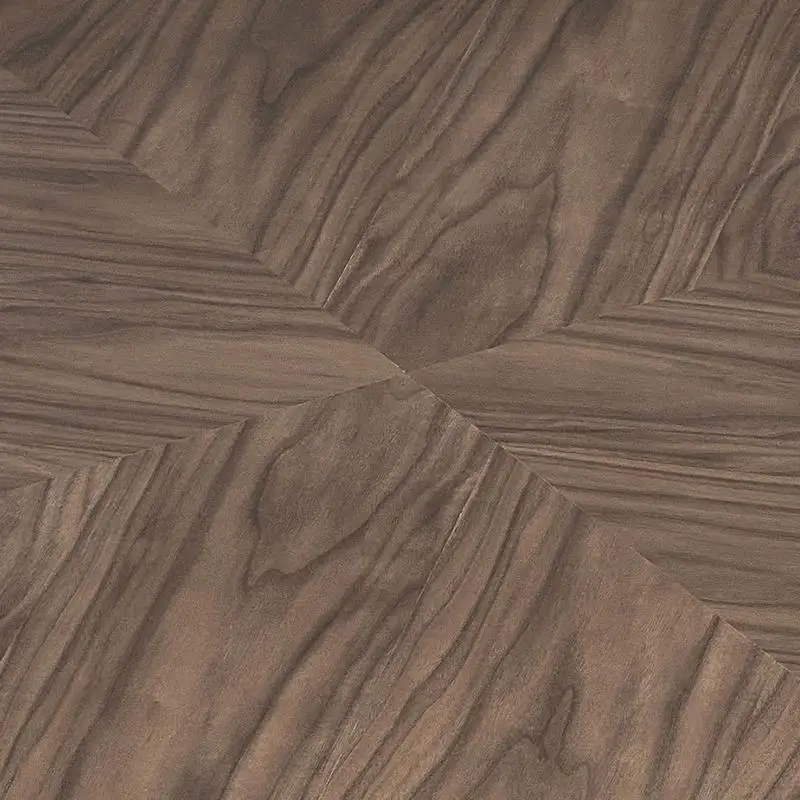 طاولة قهوة مستديرة مقاس 35.43 بوصة، طاولة مركزية لأسطوانة غرفة المعيشة MDF، بدون تجميع، لمسة نهائية من خشب الجوز، تصميم حديث للشقق