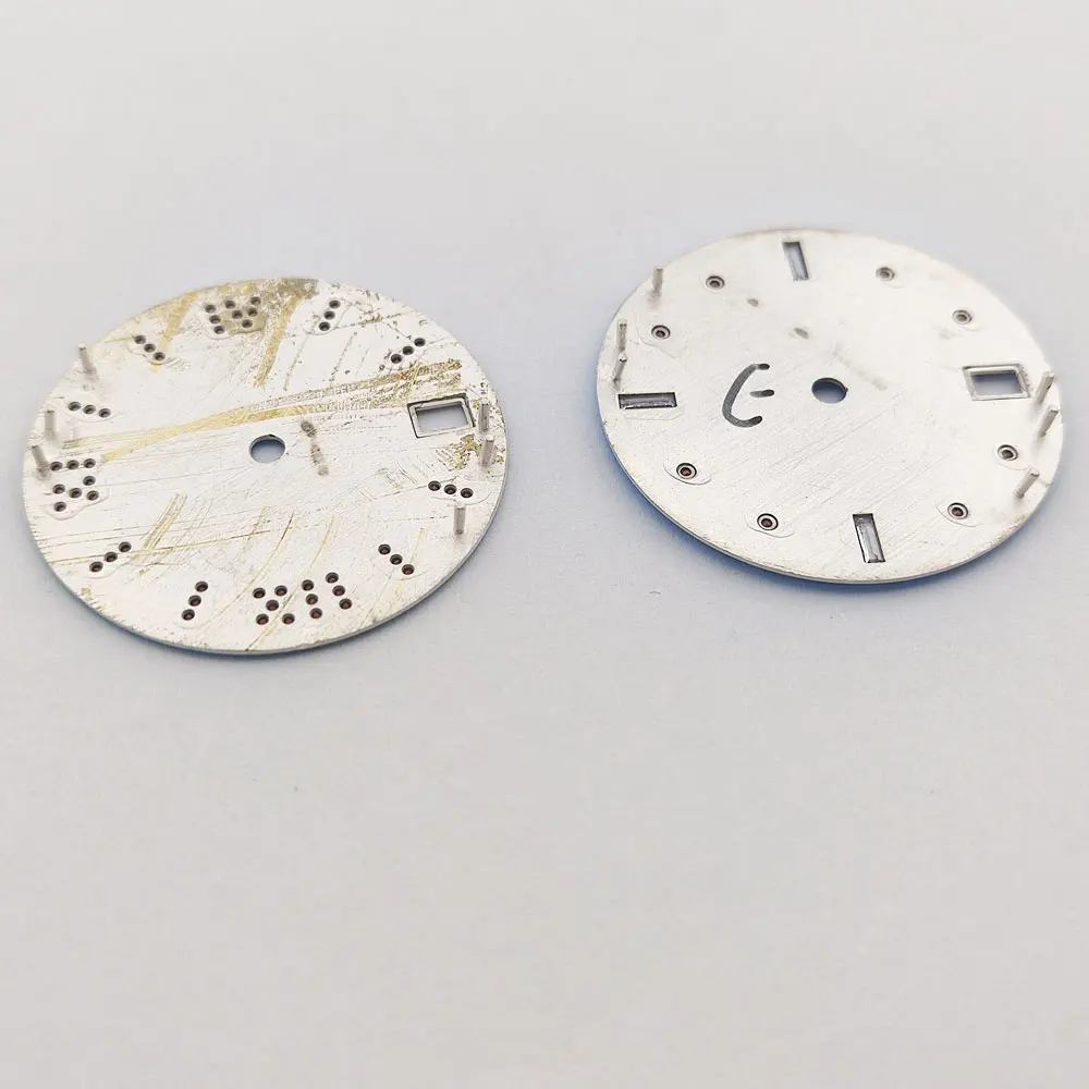 قرص nh35 28.5 ملم قرص ساعة قرص رخامي ماسي أرقام رومانية قرص أزرق يناسب ملحقات ساعة الحركة nh35nh36