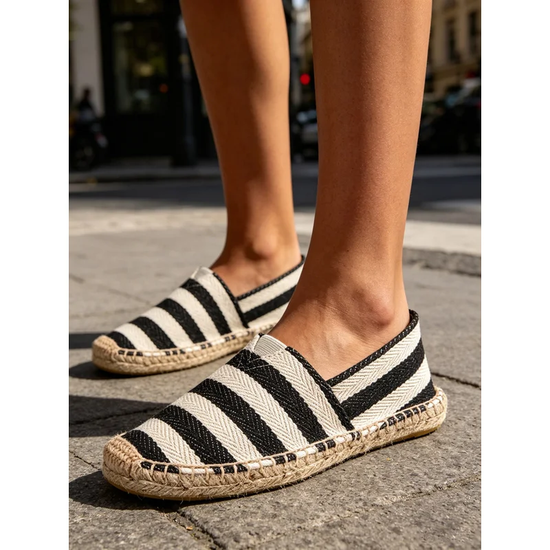 Mens Espadrilles Men Patchwork Slip On Summer Shoes Loafers Breathable Canvas Shoe Jute Wrapped Women Shoes Unisex