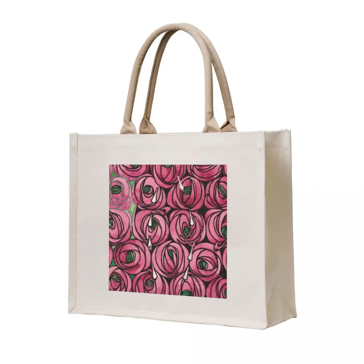 Charles Rennie Mackintosh Roses and teardrops original Tote Bag Gift bags canvas tote bag Women's beach bags