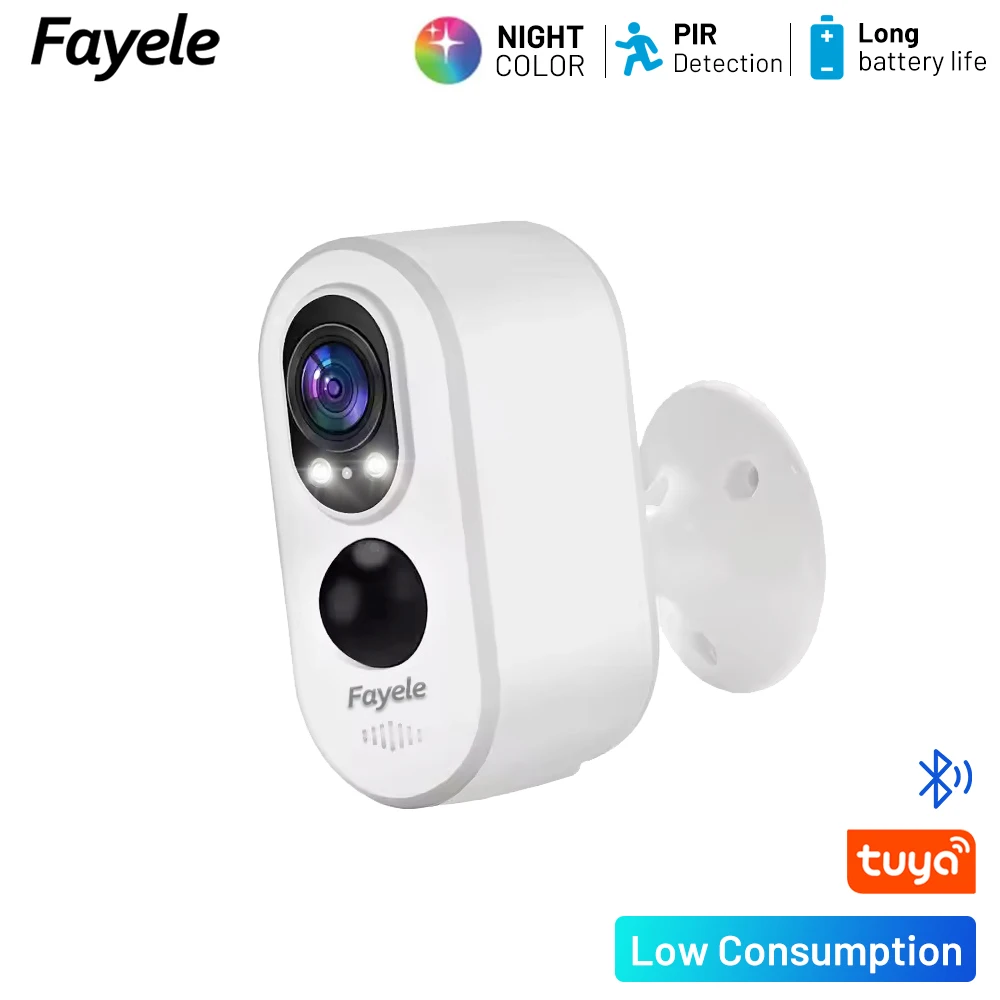 Tuya 3MP Wireless WiFi Battery Camera Outdoor PIR Human Detection Color Night Vision Surveillance 4G IP Camera floodlight Siren