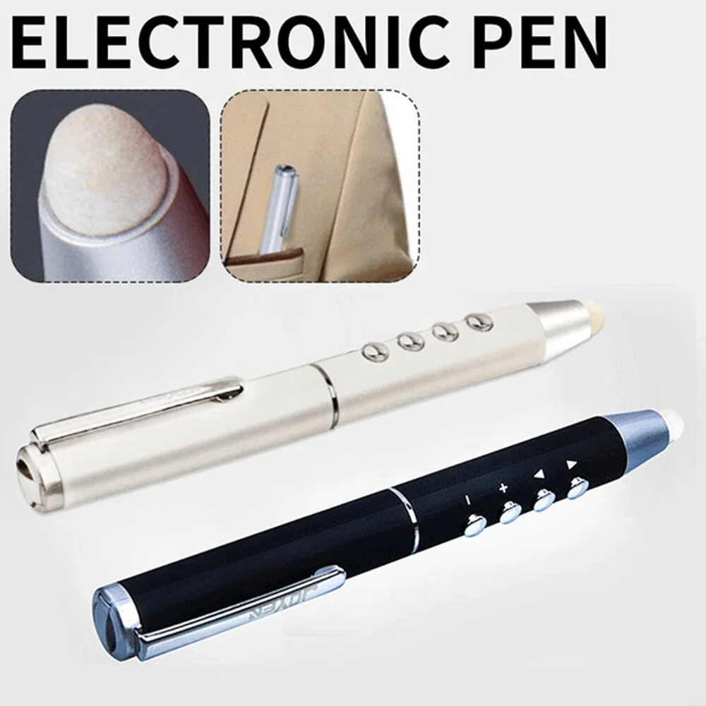 2.4GHz Wireless Presenter Presentation Clicker Pen PPT Page-turning Pen Electronic Electronic Whiteboard Pen for Office Teaching