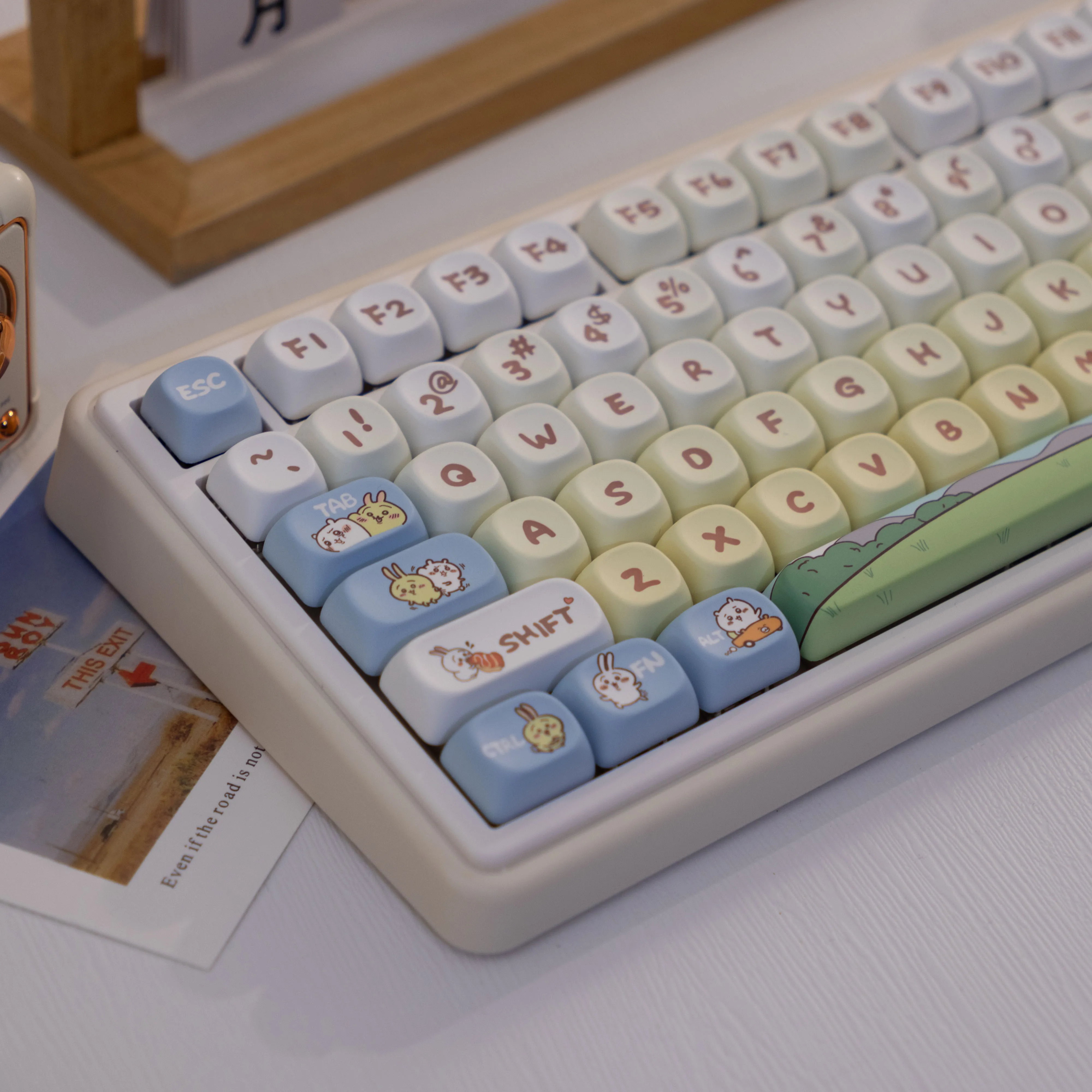 

145-key Xiao Themed PBT Keycap Dye-Sublimation, MOA Profile Contour，Compatible with MX for Keyboard Fit 61/64/68/87/96/104/108