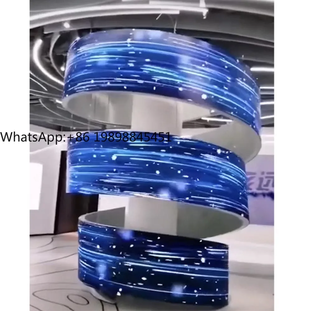 

Hot Sale Full-Color Digital Flexible LED Curtain Display Smart Foldable Video Screen Panels Soft Curved Module