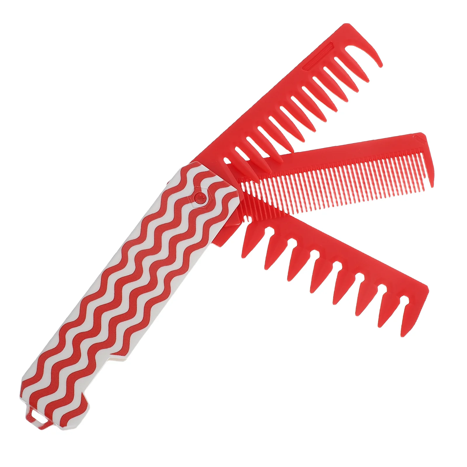 

Foldable Travel Hair Comb Compact Wide Tooth Portable Anti-Static Mini Styling Tool Detangle Roots Volume for Women