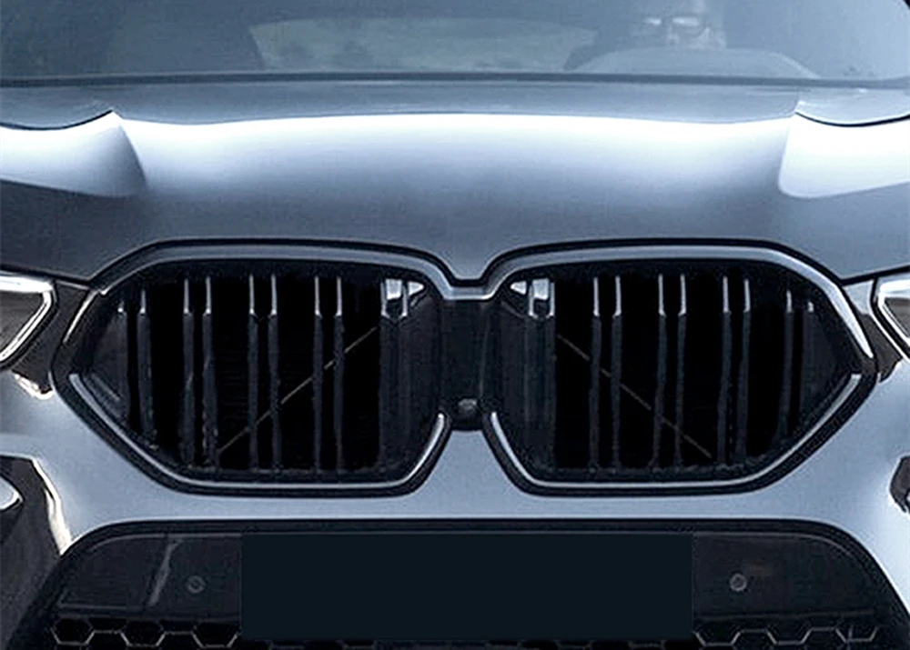 

Черная решетка радиатора (гриль) для BMW X6 G06 X6M F96 SUV 2020-2023, верхняя сетка бампера, комплект