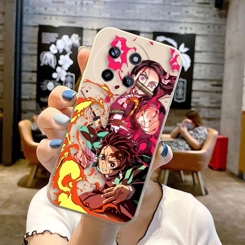 D-Demon S-Slayer T-Tanjiro Nezuko Cover Phone Case For OPPO Realme 13 11 10 9 9i 8 8i 7 7i 6 5 Pro Plus Soft TPU Color Case Capa