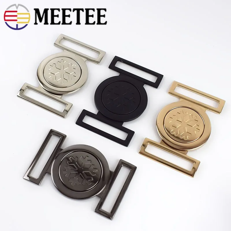 1/2/3/4/5Pcs 40mm Metal Belt Buckle Bag Garment Snap Clasp Button Coat Jacket Decorative Hook Buckles DIY Hardware Accessories