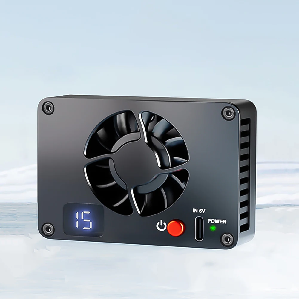 

Кулер для камеры, тихий радиатор, охлаждающий вентилятор, полупроводниковый радиатор из алюминиевого сплава для Canon Sony FUJIFILM ZV-E10 A7M4 R5 R7 R6 XT4