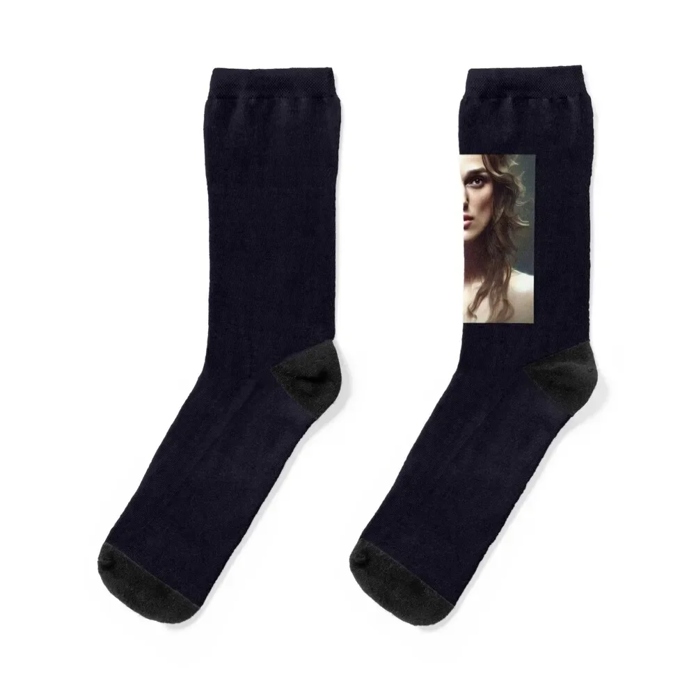 

Keira Knightley portrait Socks halloween basketball Climbing christmas gifts Socks Male Women's