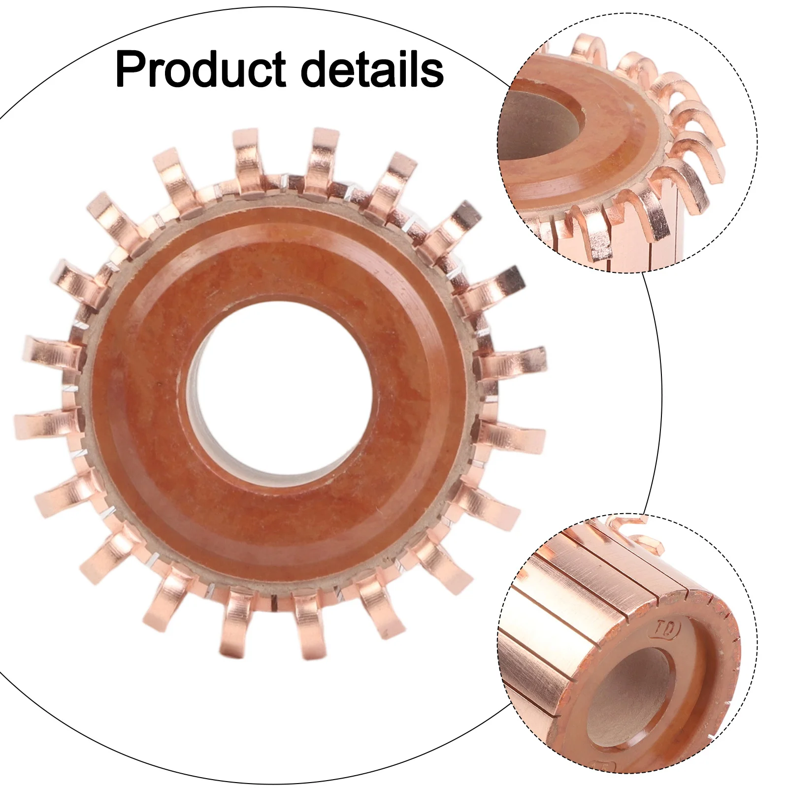 20 Teeth Commutator Copper Hook Commutator Precise 40x17x26mm Design Easy Installation Efficient Motor Performance