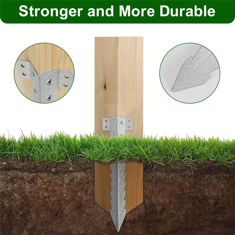 

A84X-10-Pack Small Heavy Duty Brackets For Railway Sleepers, Ideal For Garden Raised Beds And Pathways