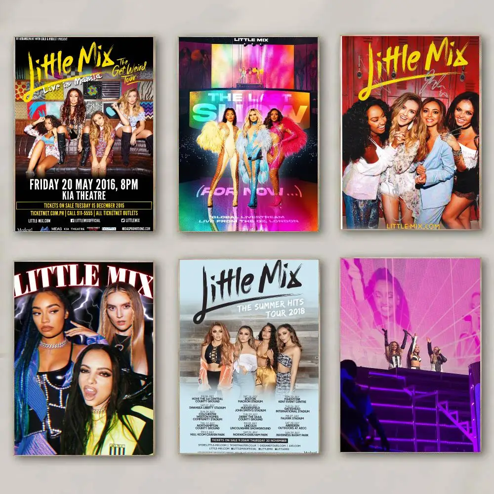 band L-Little Mix-X Poster Modern Wall Decal for Living Room Cafe Office Bar and Bedroom