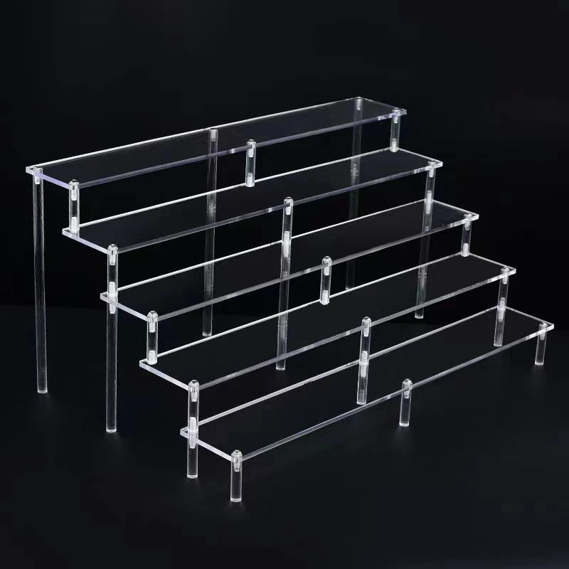 Transparent Acrylic Display Stand Cosmetic, Jewellery, Blind Box Toys, Car Model Display Stand Multi-Functional Storage Shelf 