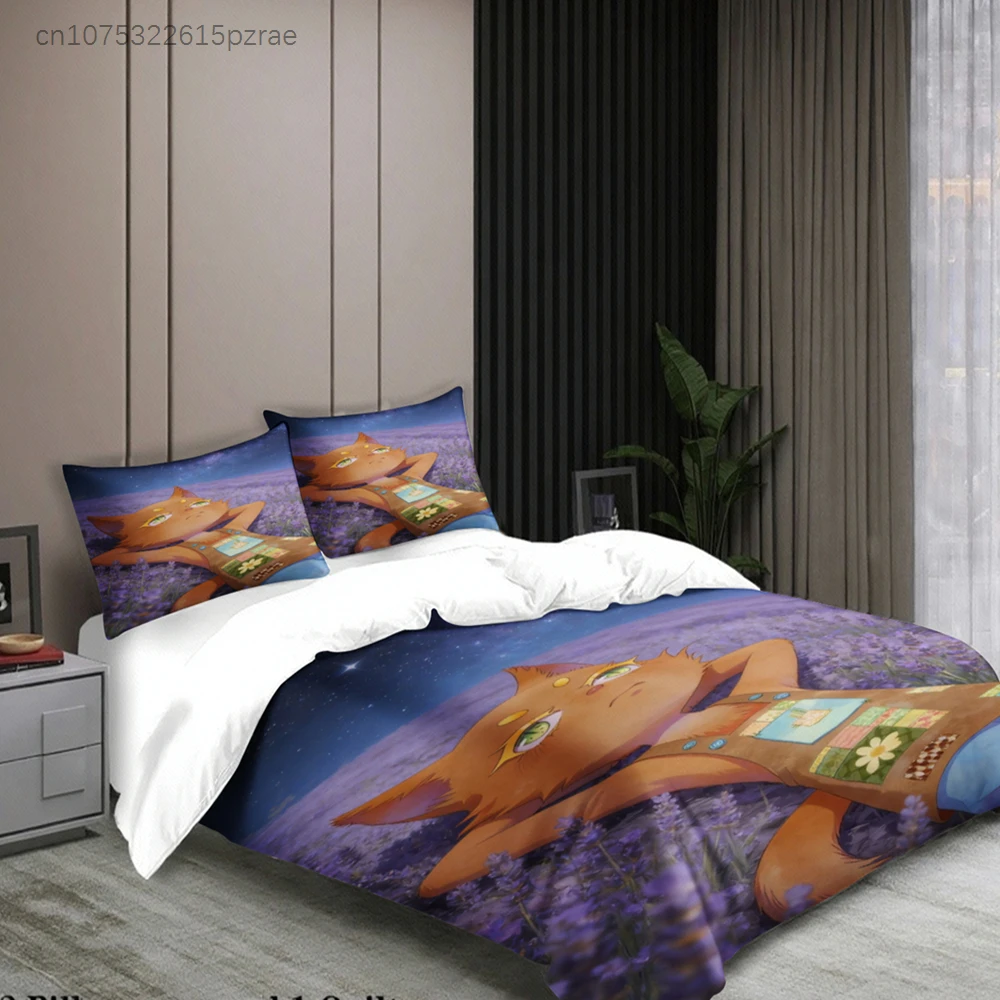 Queen Size Bedding Set Softville Cozy Town Cute Fern The Quilt Fox With Duvet Cover Pillowcase For Children's Bedroom Decor