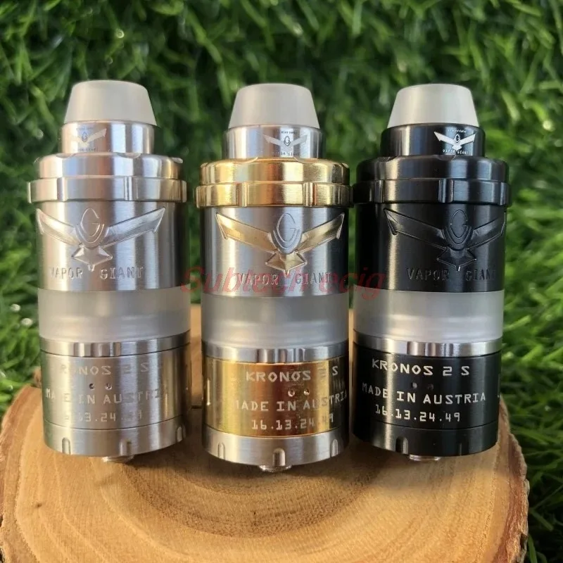 Ecig Vapor Giant VG Kronos 2S RTA Tank 23mm 4ml SS316 DL MTBL Vaping Top Filling Bottom Airflow Control Vaper Vape Atomizers atomizer tank