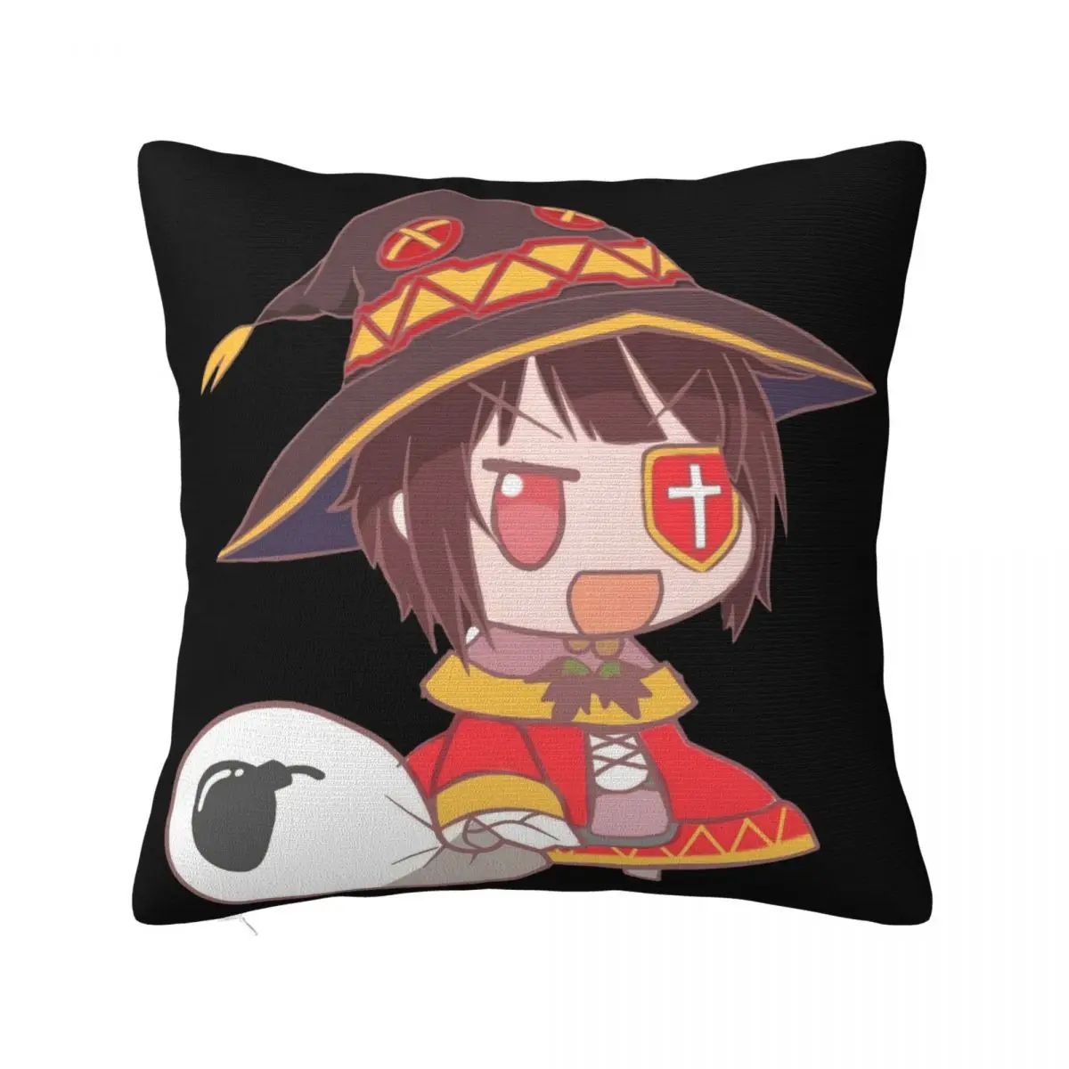 Men Padoru Megumin Konosuba Printed Tees Top Hot Sale Discount Punk Male Cool Famous Pattern Pillow Case