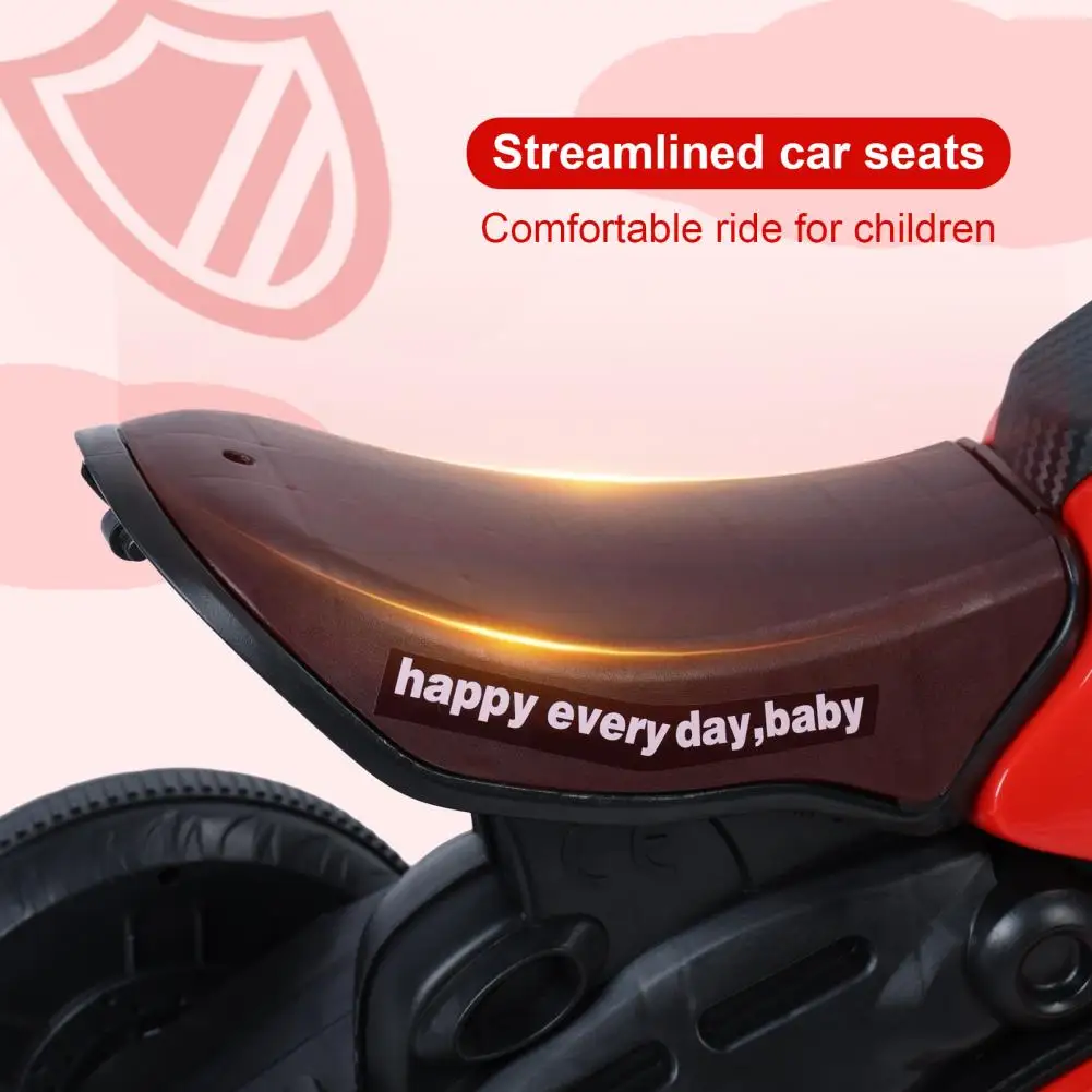 Kids Electric Tricycle, Kids Motorcycle Ride-on Car Toy, 3-Wheel Battery Powered Motorbike for Kids 1-6 Years Old, Forward Rever