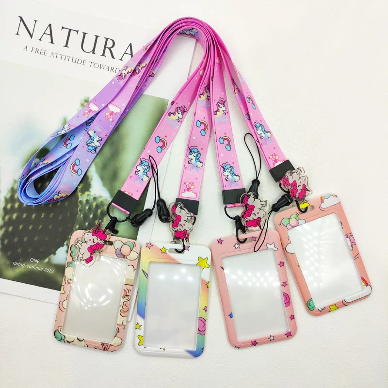 Cute Cartoon Unicorn ID Card H - Phone Accessories Business 评论和价格