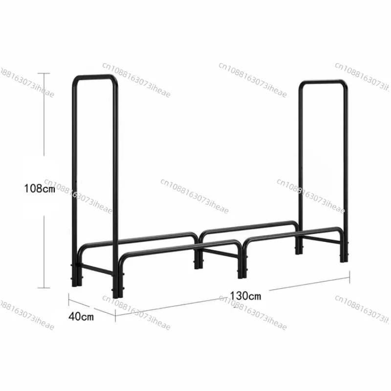 Exterior Firewood Firewood Rack Wood Storage Holder Heavy Duty Outdoor Steel Log Carrier FireplaceConstruction bowl