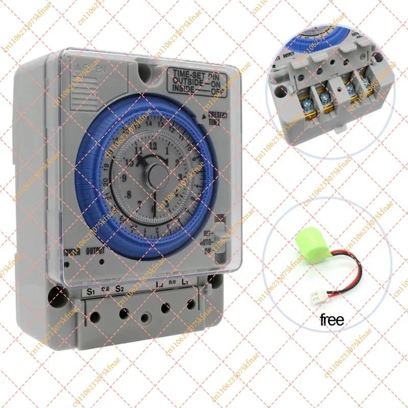 for ManHua TB35N Din Rail Programmable Timer Switch 100-240V 20A Water Heater Mechanical Time Controller