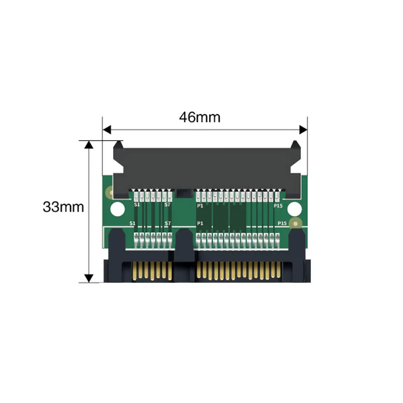 SATA 7 + 15 إلى 22P بطاقة محول ذكر إلى أنثى محول موصل ل 2.5/3.5 بوصة القرص الصلب محرك Sata واجهة