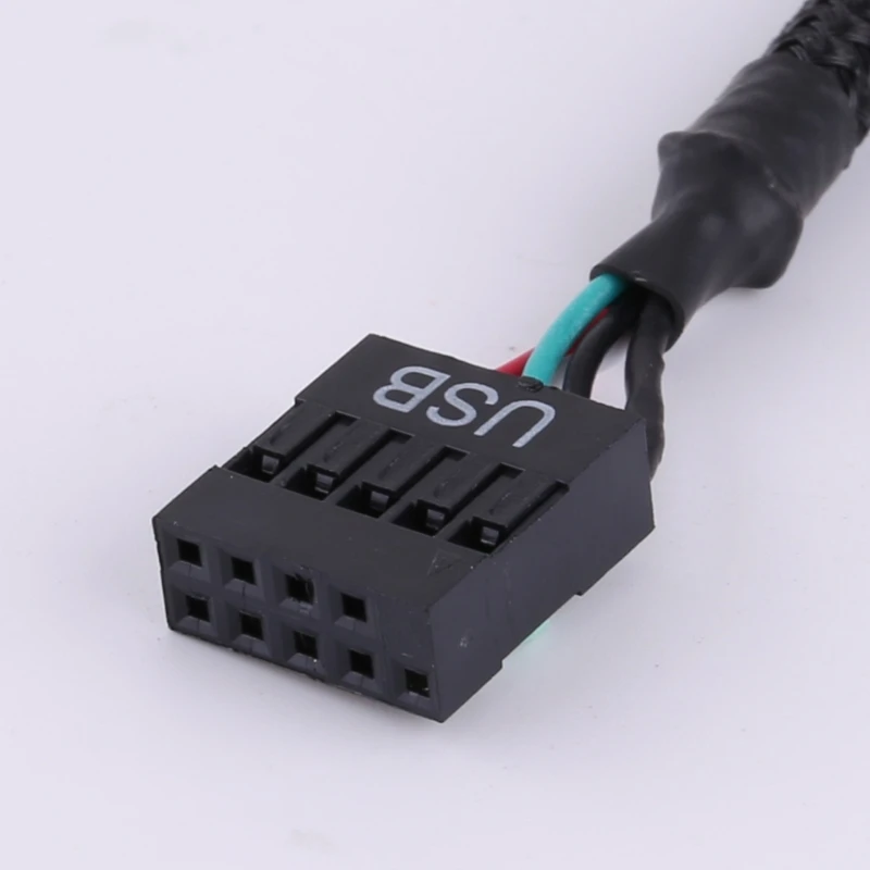 Shielded USB Cable Motherboard USB 9Pin to TypeC Seamless Data Transfer