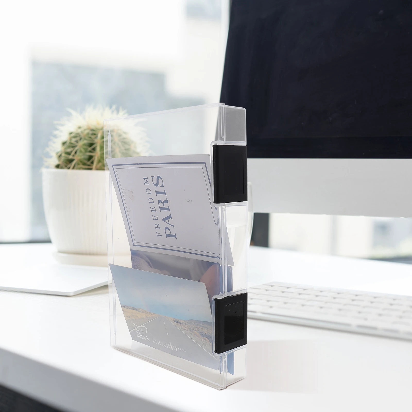 

A5 File Storage Box Plastic Document Organizer Strong Thickened Environmental Protection Office Home Use Pen Certificate