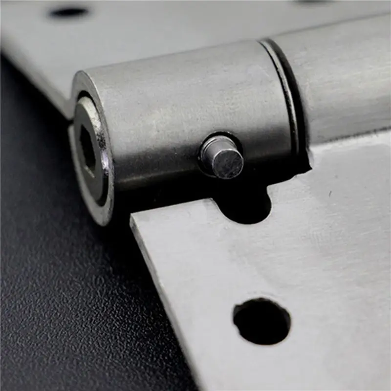 Limited Stock-FF Self Closing Door Hinge, 6 Pack 4 Inch Heavy Duty Square Stainless Steel Mortise Spring Automatic Closer Hinge