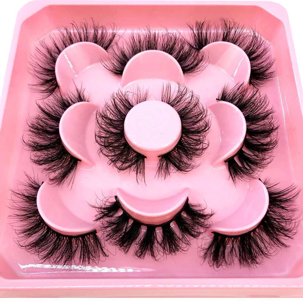 キャットアイまつげ 3D ナチュラルつけまつげ Dカール ふわふわ ソフト クロス 5ペア マンガまつげ ふんわりナチュラルまつげエクステ メイクアップ