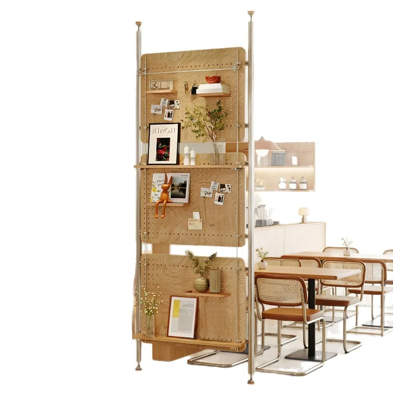 No punching restaurant office exhibition hall storage, partition aluminum profile ocean plate hole plate display stand