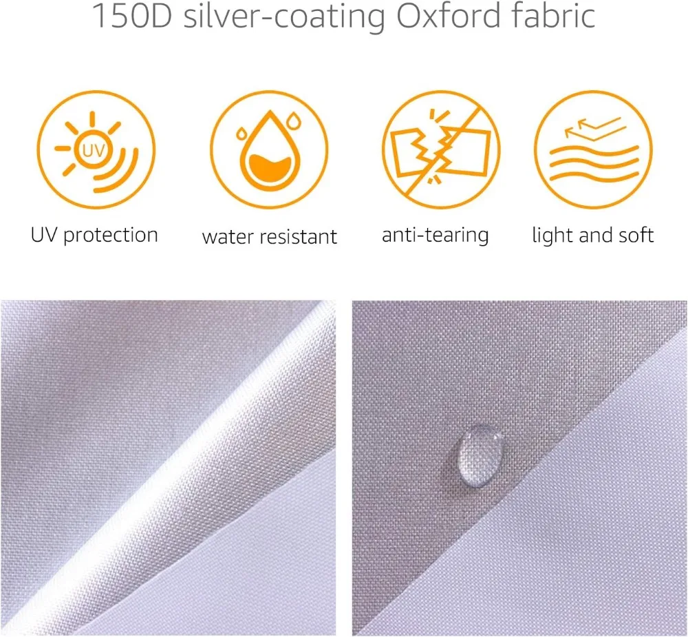 

Silver Weatherproof Car Cover 150D Oxford for Sedans up to 190 inches - UV Protection & Secure Fit