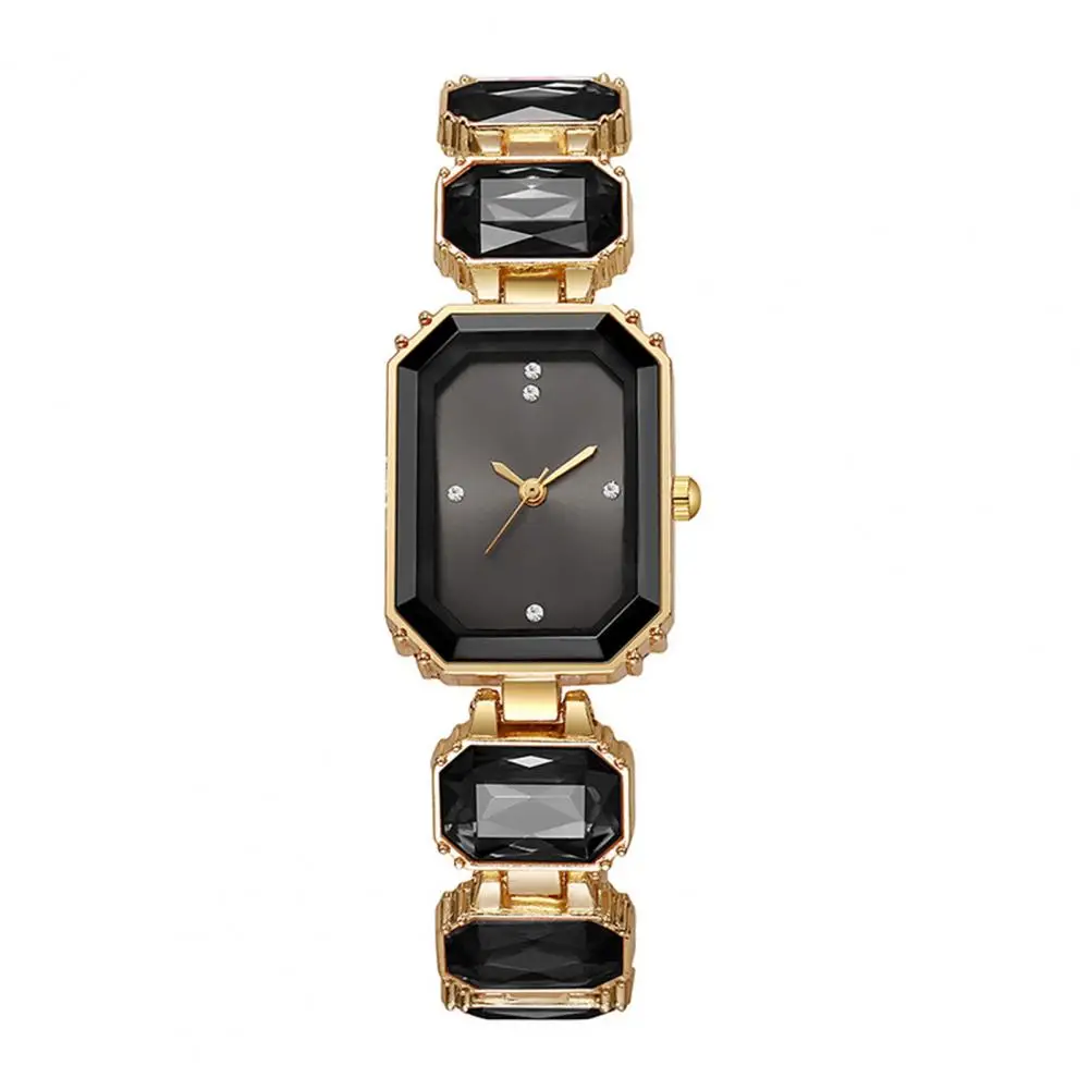 Luxury Faux Diamond Watch Ladies Watch Elegant Ladies Quartz Bracelet Watch Sparkling Rhinestone Timepiece Faux for Women