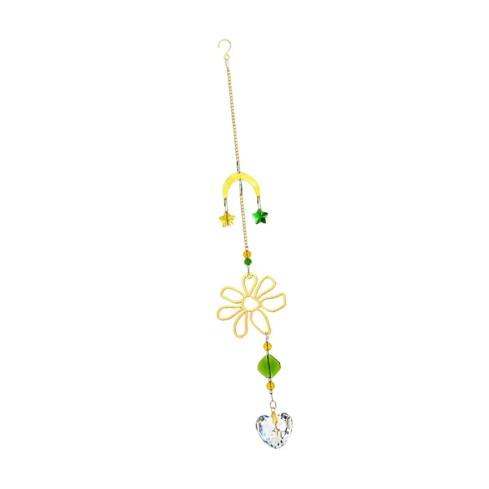 Handmade Garden Ornament Wind Chime for Indoor Room Ceiling Decor Window Pendant Suncatcher