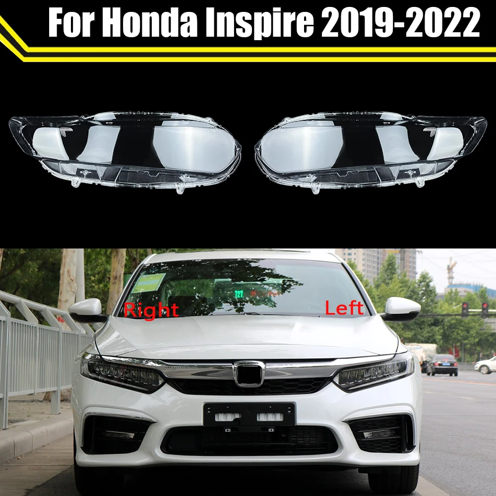 Funda de luz automática para Honda Inspire 2019 2020 2021 2022, cubierta de lente de faro de coche, pantalla de lámpara, tapas de cubierta de lámpara de cristal, carcasa de faro