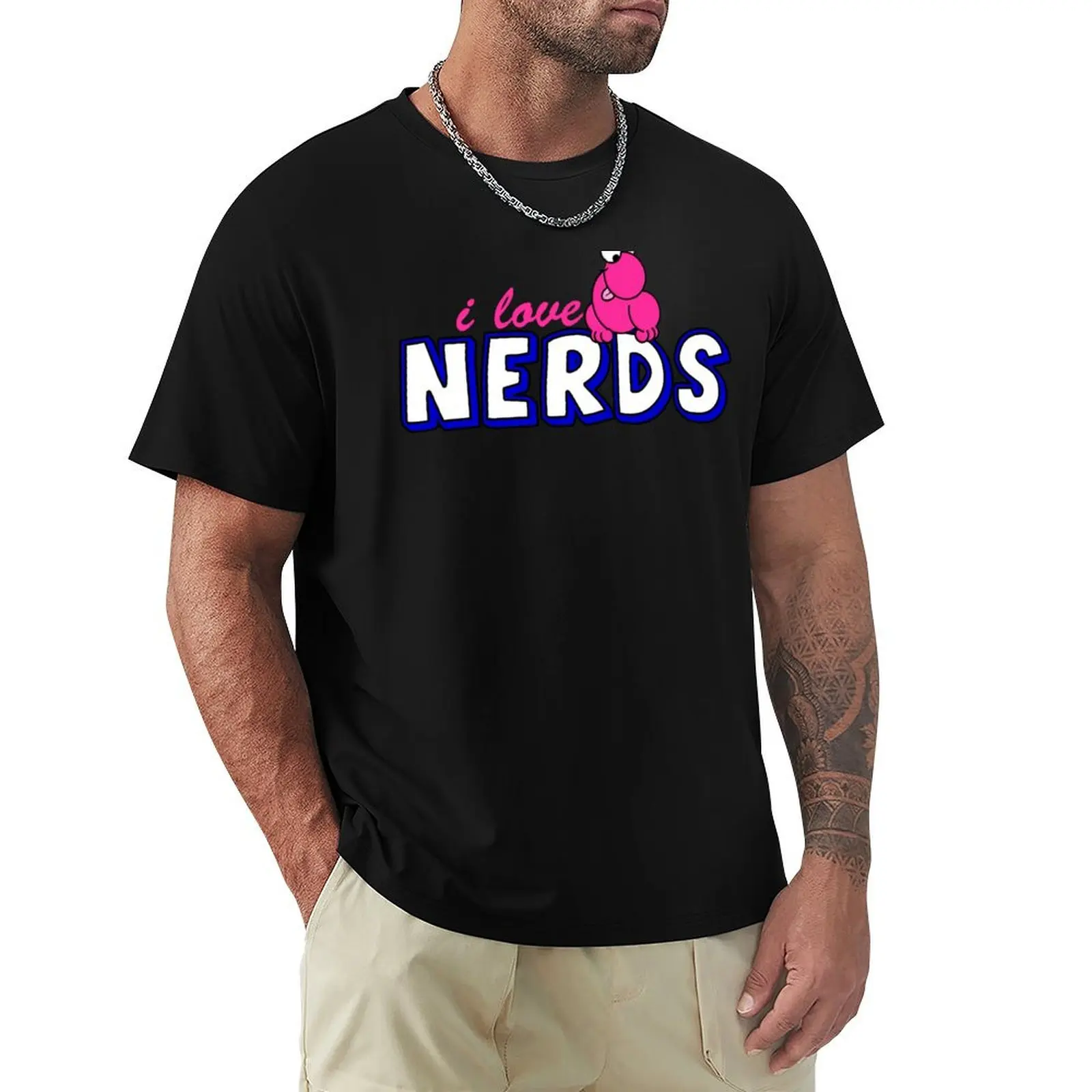 

i love nerds T-Shirt anime t shirts aesthetic clothes boys whites blue archive tshirts for men