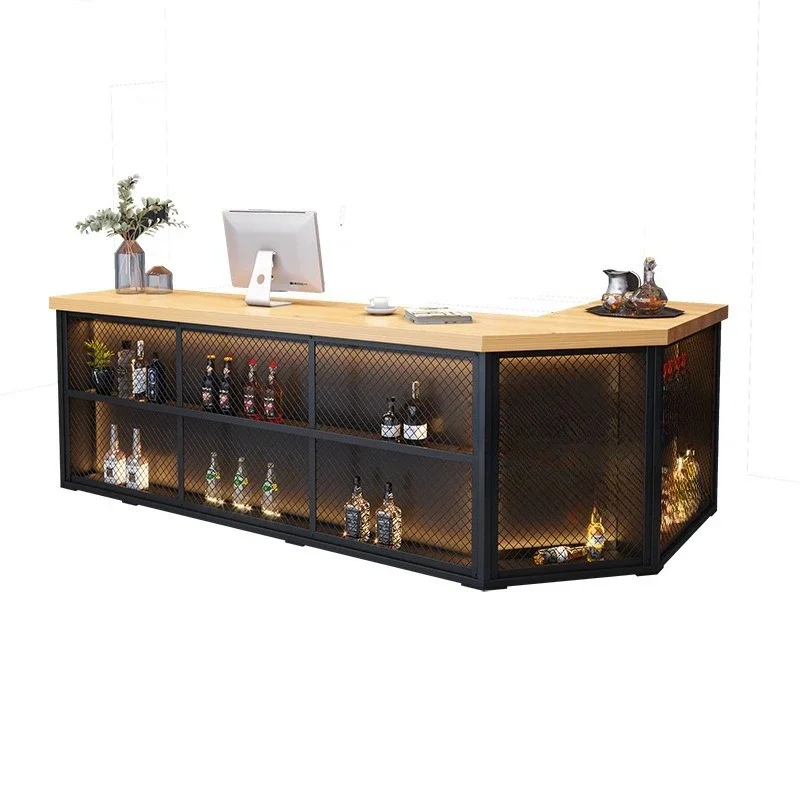 

Vintage reception Wrought iron counter Bar Internet celebrities Clear bar Creative checkout page Restaurant Hotel American