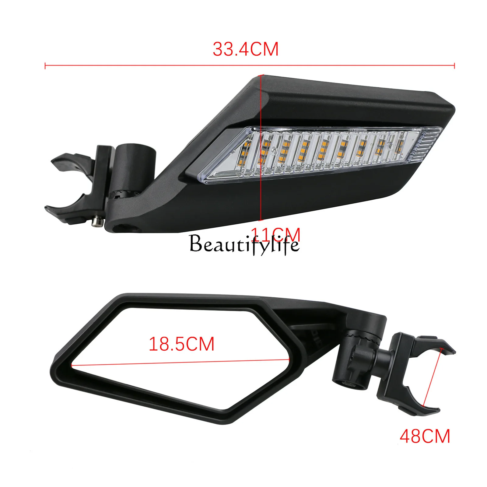 

yj22Cross-border dedicated motorcycle UTV/ATV side mirror ATV modified rearview mirror